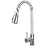 Izlietnes maisītājkrāns ar izvelkamu krānu, nerūsējošā tērauda, ar vienu sviru | Adexa STFR01