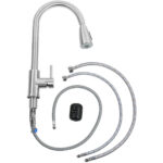 Izlietnes maisītājkrāns ar izvelkamu krānu, nerūsējošā tērauda, ar vienu sviru | Adexa STFR01 - Image 8