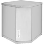 Sienas skapis Stūra vienība Nerūsējošais tērauds 600x600x400x400x800mm | Adexa SWCCNH60402DR