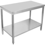 Profesionāls darba galds Nerūsējošais tērauds Apakšplaukts 1800x700x900mm | Adexa SWT70180