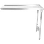 Izkrāmēšanas galds Labā puse 600x650x850mm Bez apakšējā plaukta Bez aizsargmalas Nerūsējošais tērauds | Adexa SWT6065L - Image 2