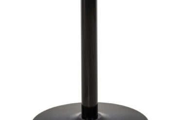 Melna apaļa galda pamatne Ø18'' Standarta augstums Sandtex pārklājums | Adexa T18RTH