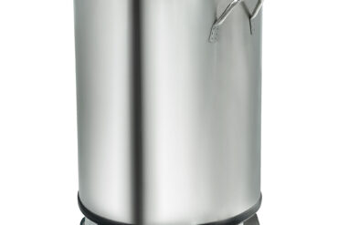 Profesionāla atkritumu tvertne Nerūsējošs tērauds Riteņi Pedālis 50 litri | Adexa TGB3660