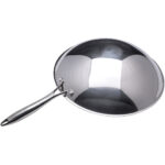 Profesionāla wok panna Premium apaļa dibena Nerūsējošais tērauds 13.5''/340mm | Adexa TP13410 - Image 2