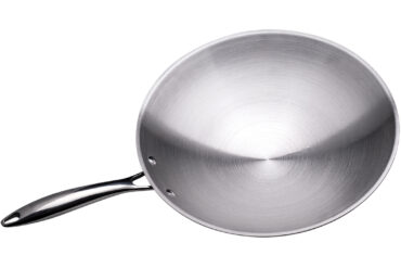 Profesionāla wok panna Premium apaļa dibena Nerūsējošais tērauds 13.5''/340mm | Adexa TP13410