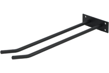 Vīna glāžu turētājs melns, pie sienas stiprināms, garums 300mm, 3 vīna glāzes | Adexa WGA18500300B