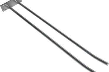 Vīna glāžu turētājs sudraba Sienas stiprinājums Garums 300mm 3 vīna glāzēm | Adexa WGA18500300S