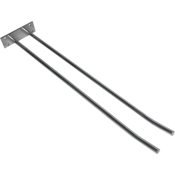 Vīna glāžu turētājs sudraba Sienas stiprinājums Garums 300mm 3 vīna glāzēm | Adexa WGA18500300S