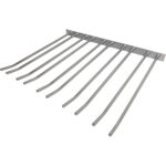 Vīna glāžu statīvs sudraba pie sienas montējams Garums 300mm 15 vīna glāzes | Adexa WGA58500300S