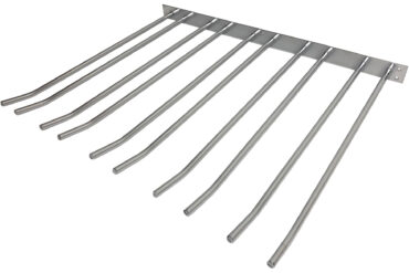 Vīna glāžu statīvs sudraba pie sienas montējams Garums 300mm 15 vīna glāzes | Adexa WGA58500300S