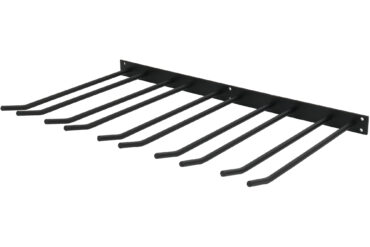 Vīna glāžu turētājs Melns Sienas stiprinājums Garums 400mm 20 vīna glāzes | Adexa WGA58500400B