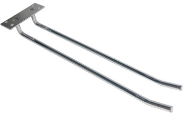 Vīna glāžu plaukts Sudraba Griestu uzstādāms Garums 300 mm 3 vīna glāzes | Adexa WGB18500300S