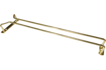 Vīna glāžu turētājs zelta, griestiem piestiprināms, garums 400 mm, 5 vīna glāzes | Adexa WGR116G