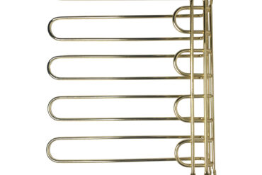 Vīna glāžu turētājs Zelta Piekarams pie griestiem Garums 450mm 20 vīna glāzes | Adexa WGR5G