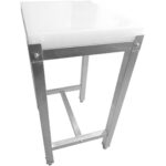 Komercijas nerūsējošā tērauda griešanas galda bloks 500x400x750mm | Adexa WH505670T - Image 2