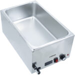 Komerciālais Bain Marie, iekļaujot 6xGN1/6 tvertnes ar vāku Digitālā vadība Noteks ventilis | Adexa WH7066CT16 - Image 2