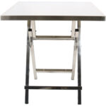 Salokāms nerūsējošā tērauda bistro galds 600x600x700mm | Adexa WHBT6060 - Image 5