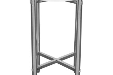 Komerciāls nerūsējošā tērauda griešanas dēļa galds / Gaļas kapāšanas bloks ⌀520*750mm | Adexa WHCY0303