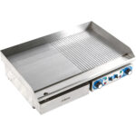 Komercijas grils gluds/rievots 728x393mm 2 zonas 4.4kW elektriskais | Adexa WHEG820AFR - Image 2