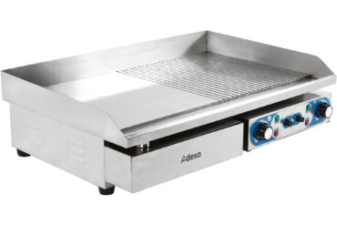 Komercijas grils gluds/rievots 728x393mm 2 zonas 4.4kW elektriskais | Adexa WHEG820AFR
