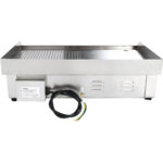 Komercijas grils gluds/rievots 728x393mm 2 zonas 4.4kW elektriskais | Adexa WHEG820AFR - Image 5