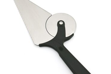 2 vienā picas riteņa griezējs un servēšanas rīks no nerūsējošā tērauda | Adexa WHK057