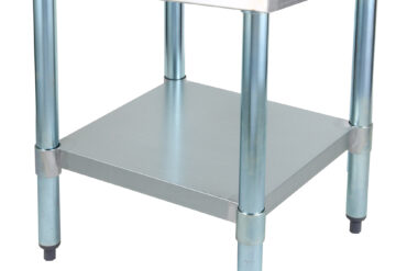 Nerūsējošā tērauda profesionālais aprīkojuma statīvs ar galvanizētu apakšplauktu un jūras malām 600x700x600mm | Adexa WHMT7060