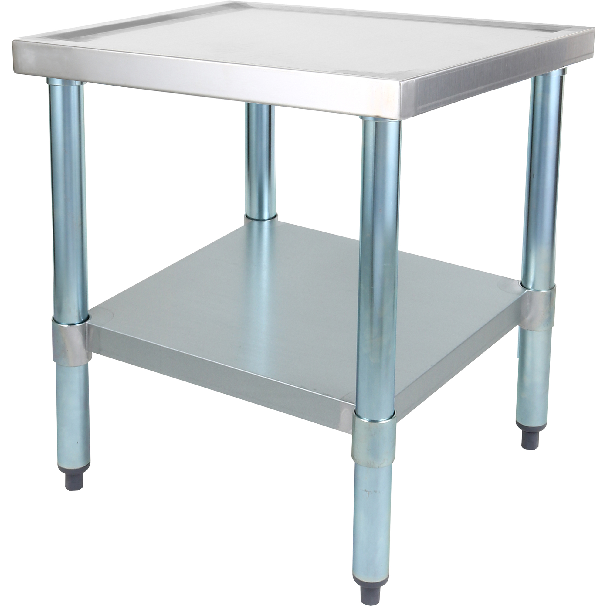 Nerūsējošā tērauda profesionālais aprīkojuma statīvs ar galvanizētu apakšplauktu un jūras malām 600x700x600mm | Adexa WHMT7060 Nerūsējošā tērauda profesionālais aprīkojuma statīvs ar galvanizētu apakšplauktu un jūras malām 600x700x600mm | Adexa WHMT7060 - Image 1