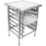 Komerciālā iekārtu statīvs ar 6 līmeņu paplāšu stendu GN1/1 jūras malas 800x600x900mm | Adexa WHMTR6080