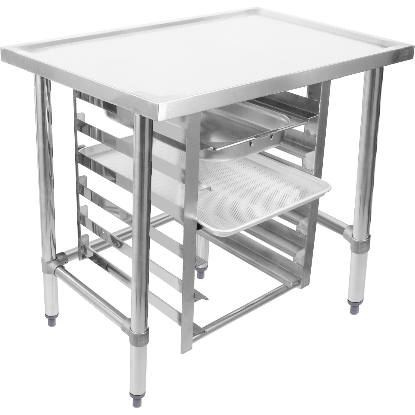 Komercdarbarīku statīvs ar 6 līmeņu paliktņu plauktu GN1/1 Jūras malas 1200x700x900mm | Adexa WHMTR70120 Komercdarbarīku statīvs ar 6 līmeņu paliktņu plauktu GN1/1 Jūras malas 1200x700x900mm | Adexa WHMTR70120 - Image 1