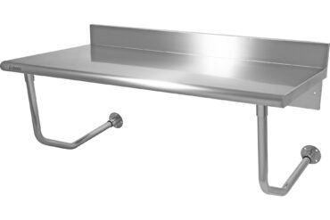 Profesionāls sienas stiprināms darbgalds Nerūsējošais tērauds 1400x600x900mm | Adexa WMTB60140