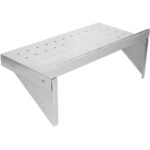 Sienas plaukts ar perforācijām, 1 līmenis, nerūsējošais tērauds, 600x400x254mm | Adexa WSW40060P - Image 6