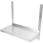 Sienas plaukts perforēts ar 2 līmeņiem nerūsējošā tērauda 1400x350x600mm | Adexa WSWB35140P - Image 7