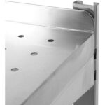 Sienas plaukts perforēts ar 2 līmeņiem nerūsējošā tērauda 1400x350x600mm | Adexa WSWB35140P - Image 3