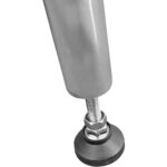 Komerciālais mobilais darbagalds ar regulējamām kājām Nerūsējošā tērauda apakšējā plaukta augstums 600x600x850/930mm | Adexa WT6060CWO - Image 4