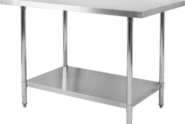 Komerciāla darba galds Nerūsējošais tērauds Apakšējā plaukta 600x600x900mm | Adexa WT6060WO