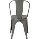 Bistro ēdamistabas krēsls Tērauda Gun Metal Iekštelpās | Adexa WW163DG - Image 3