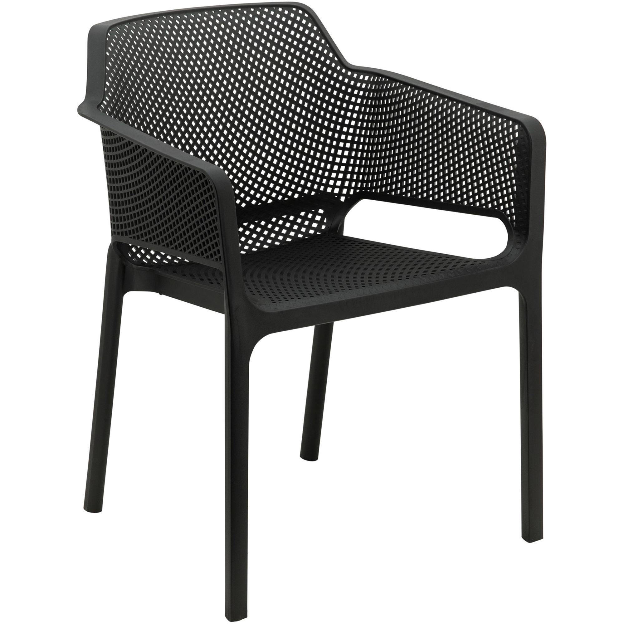 Bistro ēdamistabas krēsls Plastmasa Melns lietošanai telpās un ārā | Adexa WW6044B Bistro ēdamistabas krēsls Plastmasa Melns lietošanai telpās un ārā | Adexa WW6044B - Image 1