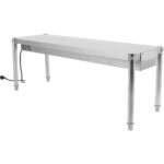 Tirdzniecības portāls ar sloksnes sildītāju un apgaismojumu 600 mm | Adexa XDHHB6001T - Image 10