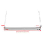 Komerciālais piekaramais portiks ar joslas sildītāju un apgaismojumu un ķēdēm 1500 mm | Adexa XDHHB1500N - Image 7