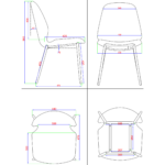 Blakus ēdamistabas krēsls ar PU ādas sēdekli, gaiši pelēks | Adexa GSYH003LG - Image 5
