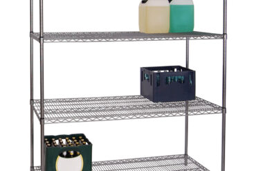 Komerciālais plauktu komplekts 4 līmeņi 1000kg 1800x600x1800mm hroma stieple | Adexa WH18060180A4C