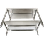 Profesionāls darba galds Nerūsējošā tērauda Apakšplaukts 1600x800x900mm | Adexa DWT80160 - Image 3