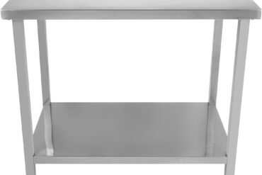 Profesionālais darba galds Nerūsējošais tērauds Apakšplaukts 1400x800x900mm | Adexa DWT80140