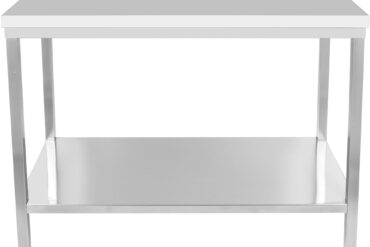 Profesionāls darba galds Nerūsējošais tērauds Apakšējā plaukta 1500x800x900mm | Adexa DWT80150