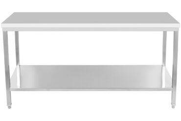 Profesionāls darba galds Nerūsējošais tērauds Apakšplaukts 1800x800x900mm | Adexa DWT80180