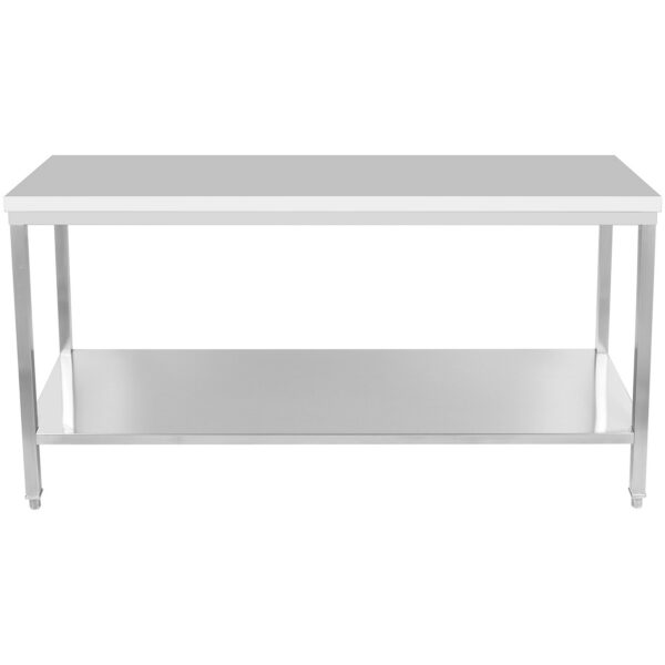 Profesionāls darba galds Nerūsējošais tērauds Apakšplaukts 1800x800x900mm | Adexa DWT80180