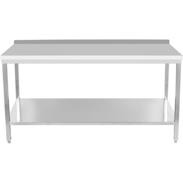 Profesionāls darba galds Nerūsējošais tērauds Apakšplaukts Aizsargs 1800x800x900mm | Adexa DWT80180B
