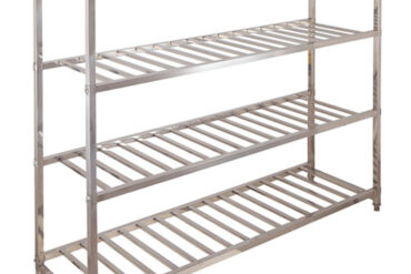 Profesionālais smagās kravas plauktu komplekts Nerūsējošais tērauds 1200x600x1550mm 4 plaukti | Adexa SR1200A2