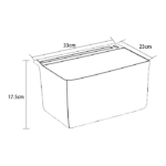 Neliels konteiners servisa ratiņiem 13 litri 330x230x175mm | Adexa ST029D - Image 2